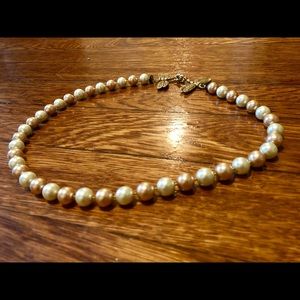 18 inch swarovski pearl necklace with dragonfly’s